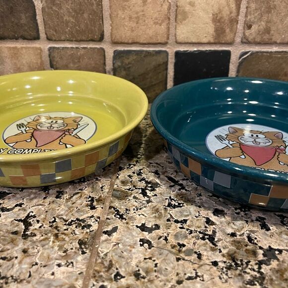 Vintagee My Compliments To The Chef Cat Dishes - Picture 8 of 16